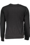 GIAN MARCO VENTURI MEN'S BLACK ZIP-LESS SWEATSHIRT