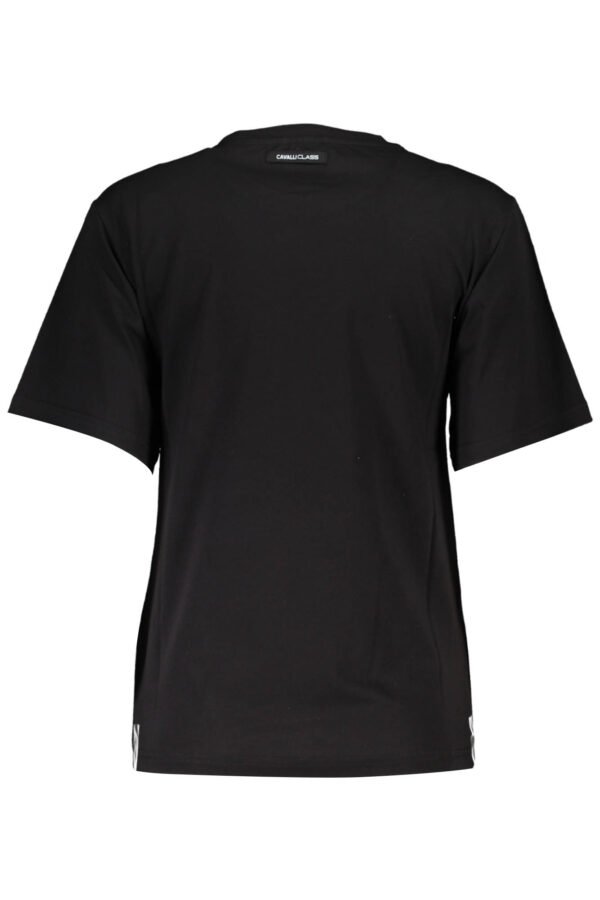 cavalliclasst-shirtmanichecortedonnanero_2.jpg CAVALLI CLASS SHORT SLEEVE T-SHIRT WOMEN BLACK