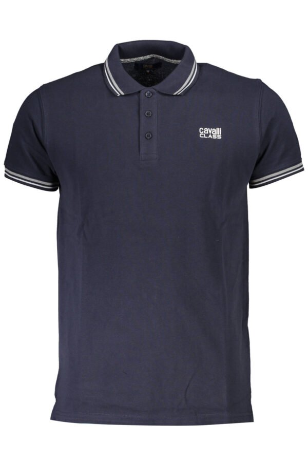 cavalliclasspolomanichecorteuomoblu_1.jpg CAVALLI CLASS POLO SHORT SLEEVE MEN BLUE