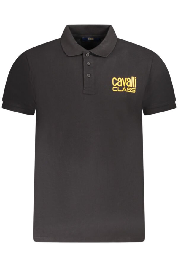 cavalliclasspolomanichecorteuomonero_1.jpg CAVALLI CLASS POLO SHORT SLEEVE MEN BLACK