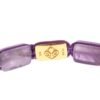 Dazzling Diamond Gold-Plated Amethyst Bracelet