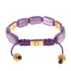 Dazzling Diamond Gold-Plated Amethyst Bracelet
