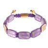 Dazzling Diamond Gold-Plated Amethyst Bracelet
