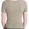 Chic Gray Nylon Tank Top with Designer Flair