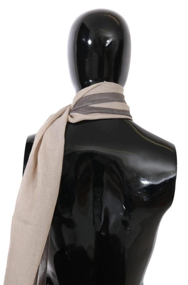 1293469.jpg Elegant Beige Cotton Scarf for Women