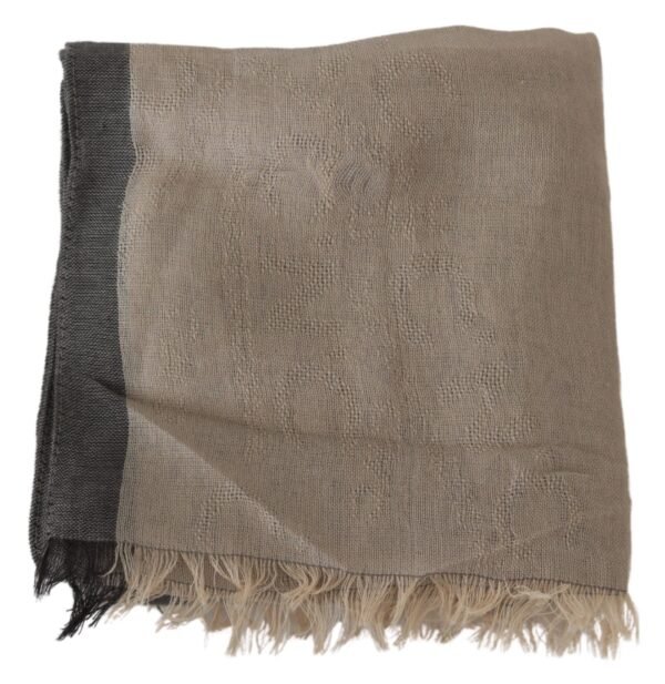 1293471.jpg Elegant Beige Cotton Scarf for Women