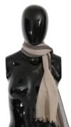 1293473.jpg Elegant Beige Cotton Scarf for Women