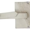 Elegant Beige Leather Keychain