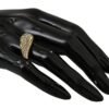 Elegant Gold-Crystal Embellished Ring