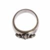 Sterling Silver Rhodium Men's Statement Ring