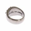 Sterling Silver Rhodium Men's Statement Ring