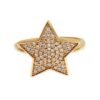 Elegant Gold-Plated Sterling Silver Ring with CZ Crystals