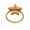 Elegant Gold-Plated Sterling Silver Ring with CZ Crystals