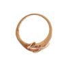 Pink Gold Plated Silver CZ Crystal Ring