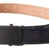 Chic Blue Leather Waist Belt