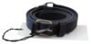 Elegant Black Leather Adjustable Belt