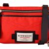 Chic Red and Black Downtown Crossbody Bag