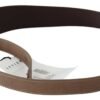 Elegant Dark Brown Braided Leather Belt
