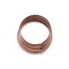 Dazzling Pink Gold Plated CZ Crystal Ring