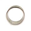 Silver Crystal Adorned Statement Ring