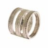 Silver Crystal Adorned Statement Ring