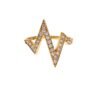 Glamorous Gold Plated Sterling Silver Ring