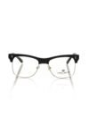 Black Acetate Unisex Eyeglass Frame
