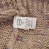 Beige Oversized V-Neck Knitted Sweater