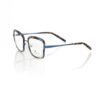 Blue Metallic Women's Eyeglass Frame