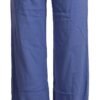 Chic Wide-Leg High Waist Blue Trousers