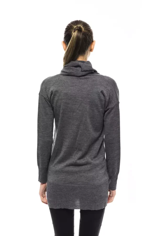Gray Wool Women Sweater