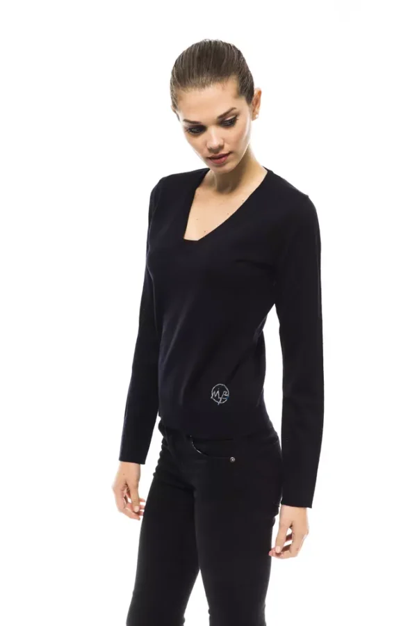 Blue Wool Women Sweater