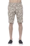 Beige Cotton Men's Bermuda Short