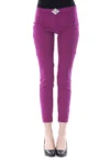Purple Polyester Women Skinny Pant