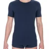 Blue Cotton Men T-Shirt