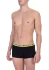 Black Cotton Men's Trunk Underwear Twin Pack