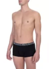 Black Cotton Men Trunk Underwear Twin Pack