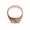Chic Pink Gold Plated Sterling Silver Ring