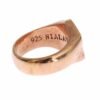 Chic Pink Gold Plated Sterling Silver Ring