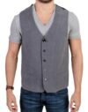 Chic Gray Casual Vest