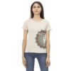 Beige Cotton Women T-Shirt