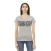 Gray Cotton Women T-Shirt