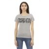 Gray Cotton Women T-Shirt