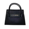 Black Polyethylene Women Handbag