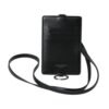 4570588.jpg Black Calf Leather Lanyard Logo Card Holder Men Wallet