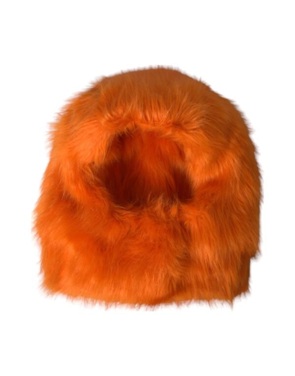 4574038.jpg Orange Faux Fur Whole Head Wrap Hat