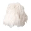 White Acrylic Fur Womens Bucket Hat