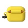Yellow Silicone Logo Embossed Airpods Case