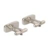 Silver Plated Metal Brass Pin Men Cufflinks