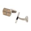 Silver Gold Plated Metal Brass Pin Cufflinks